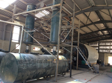 waste tyre pyrolysis oil plant