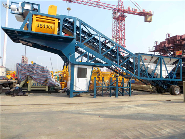 Mobile  concrete mixing plant buy