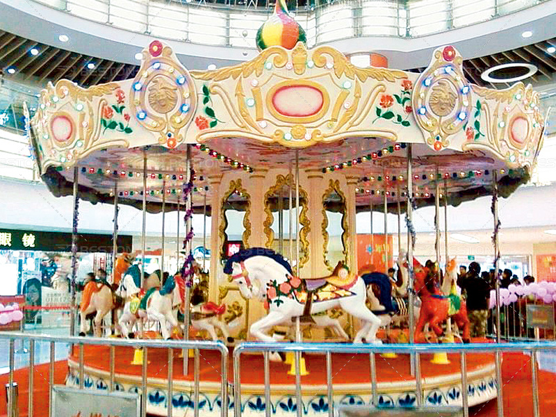 Indoor use carousel ride